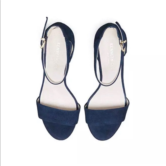 Kenneth Cole Hannon Block Heel Sandal Ankle Strap - Picture 3 of 3